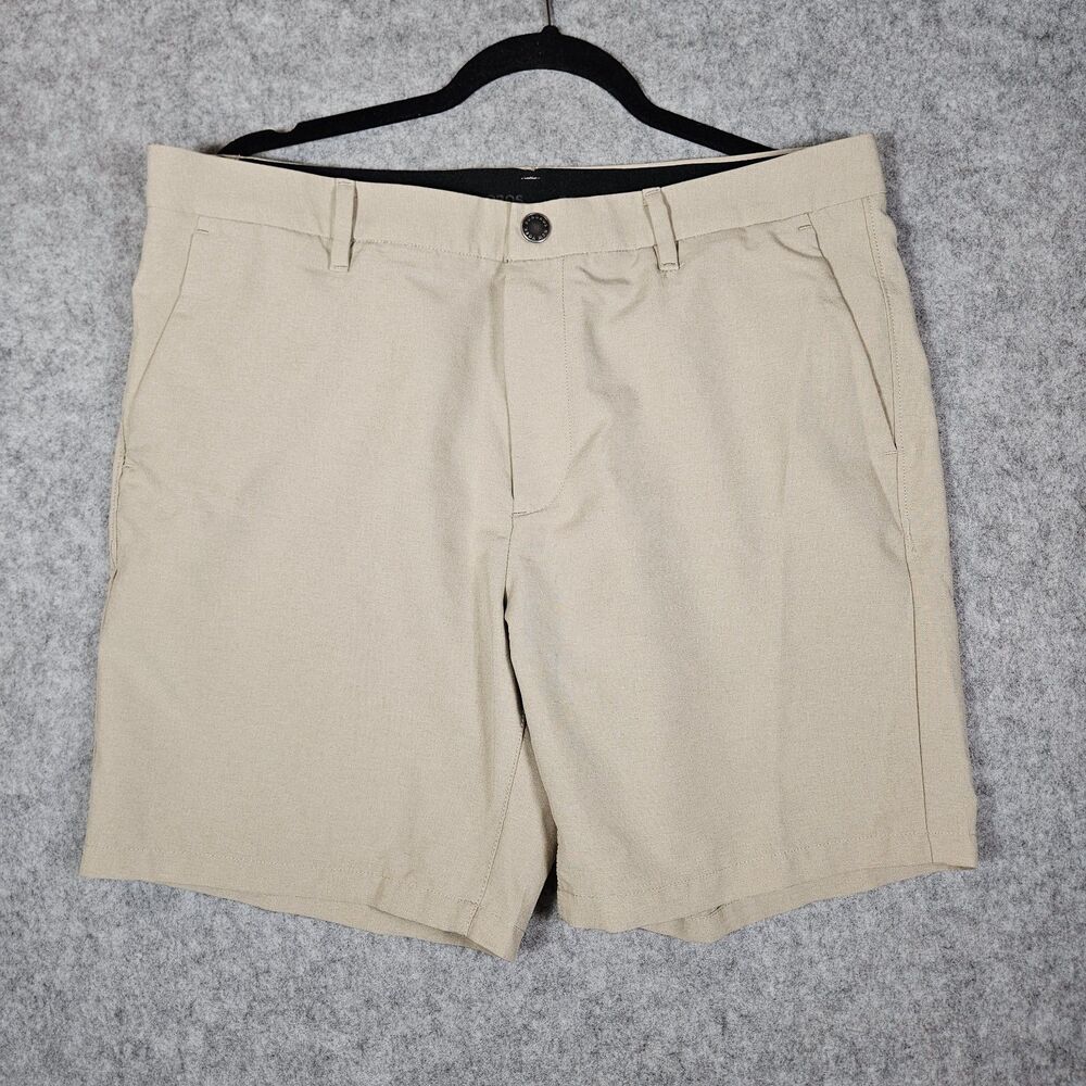 Bonobos Mens Khaki Flat Front Chino Preppy Outdoors Golf Travel Size 36x7" READ